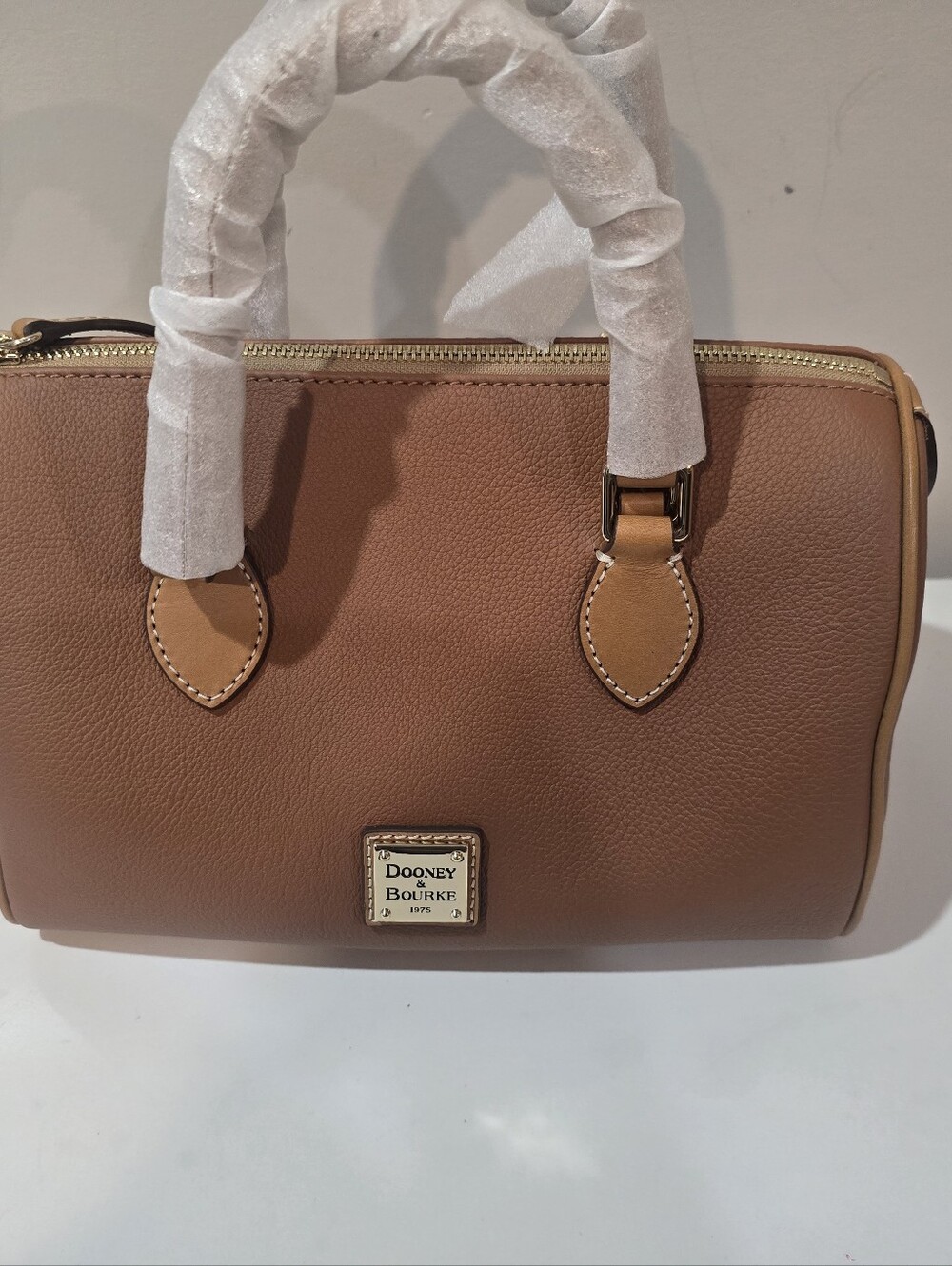 Dooney & Bourke  Sorrento Barrel  Satchel with Gold Hardware - Picture 5 of 6